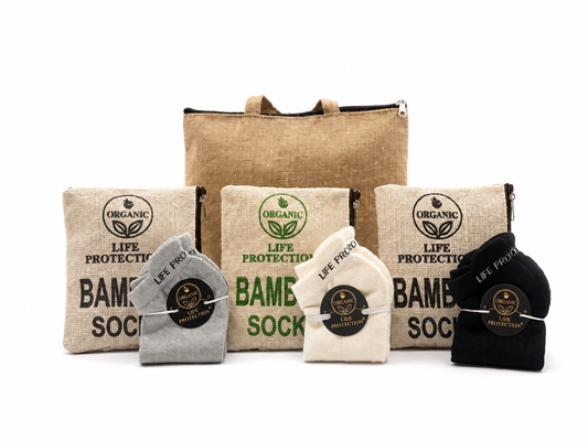 Premium Long Bamboo Socks – 3 Pair Set