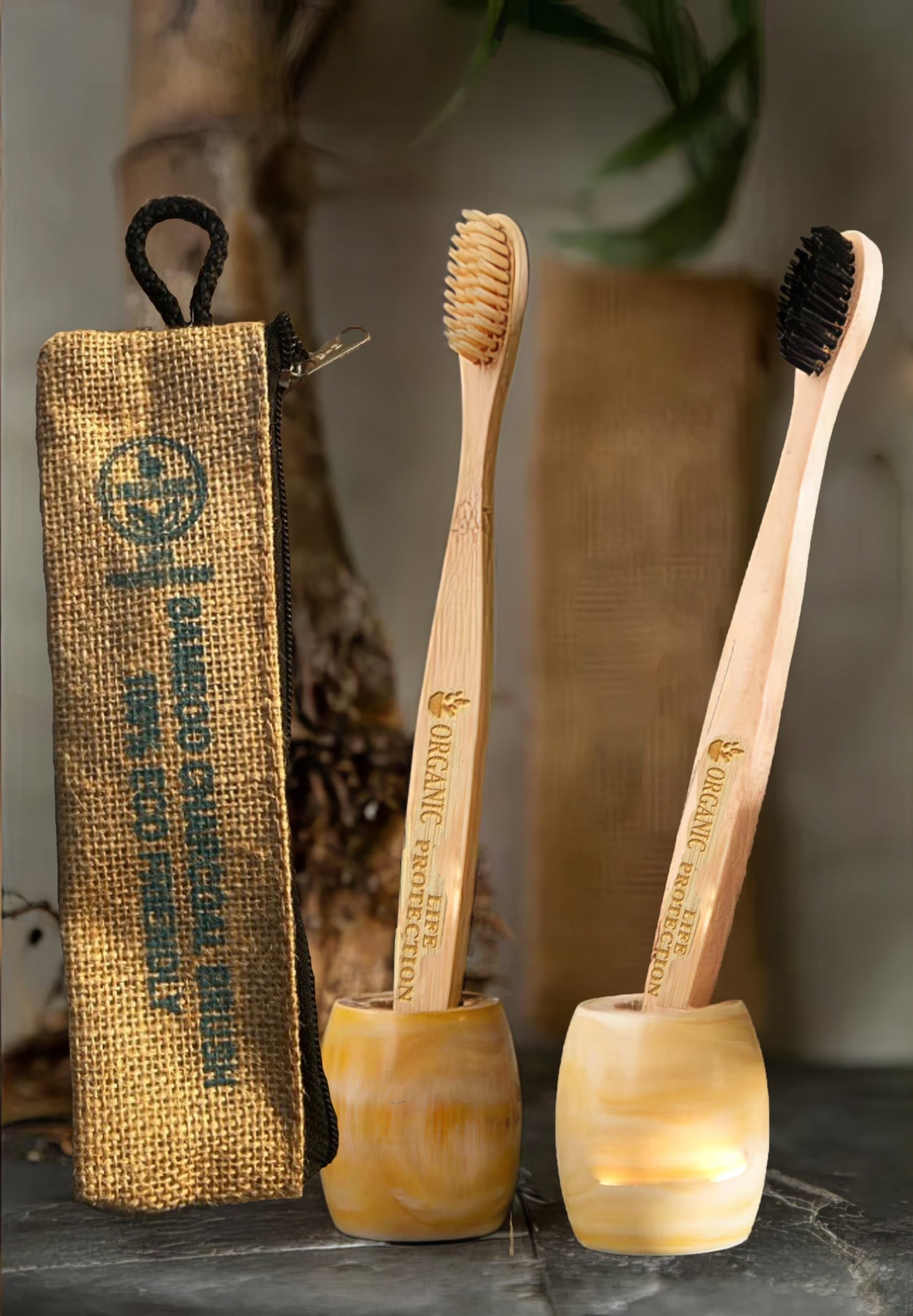 FAMILY COMBO PACK 2 Charcoal Toothbrush, 4 Kids Toothbrush Mix Colour, 2 Copper Toungue Cleaner